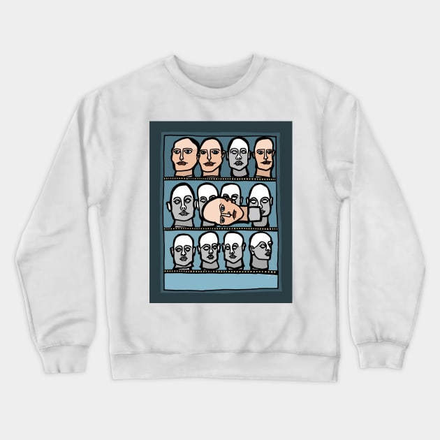 Mannequin Heads Crewneck Sweatshirt by JSnipe